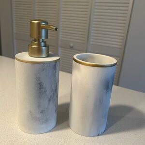 🫧 Sunday Citizen Resin Faux Marble Bath Set 🫧